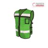 Chaleco Rescatista Verde High Visibility Abierto