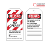 Tarjetas "Peligro ¡No Operar!"