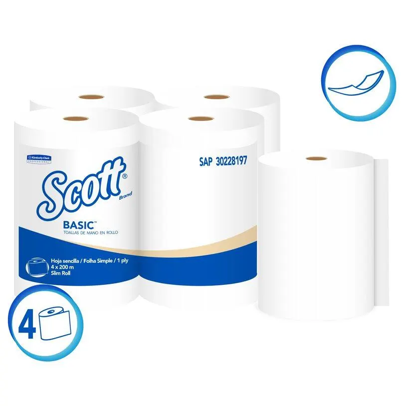Toallas de Mano Scott® Basic en Rollo 30228197