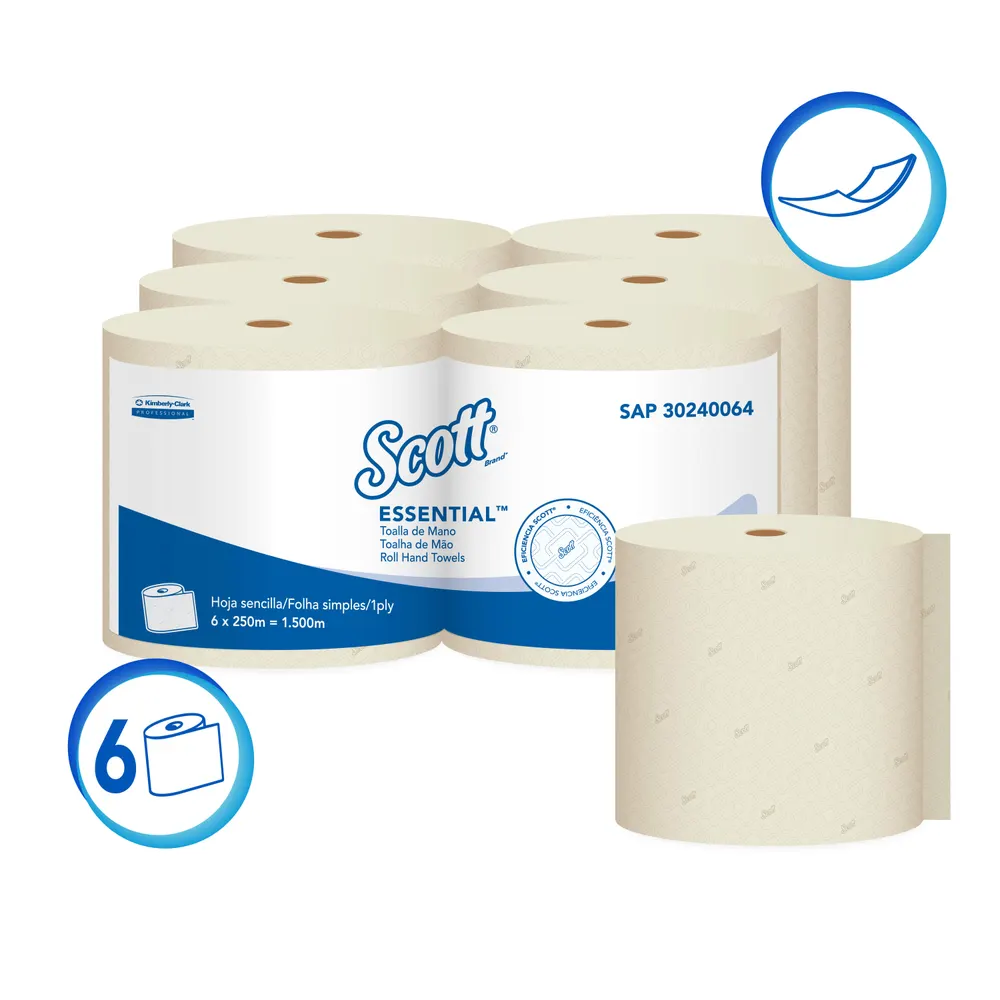 Toalla de Manos Scott® Essential™ en Rollo Natural 30240064 - Imagen 2