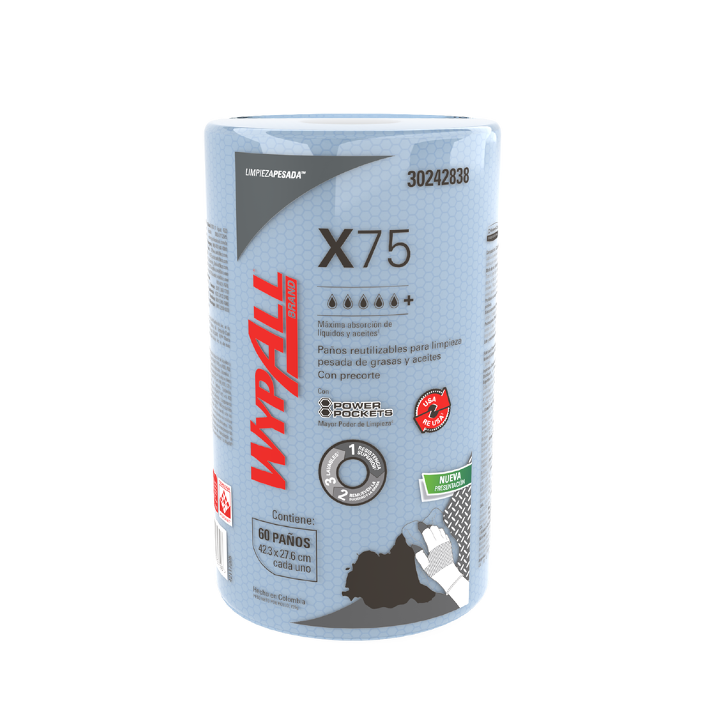 Paños de limpieza X75 WypAll® 30242838